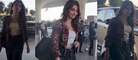 Pooja Hegde Spotted Looking Hotter Than Ever – That Printed Jacket + Snug Pants Combo is Dangerous